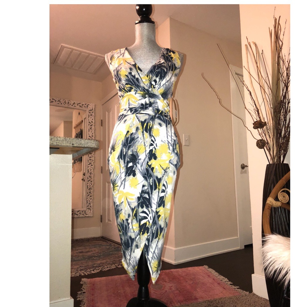Rachel Zoe high slit floral dress NWT